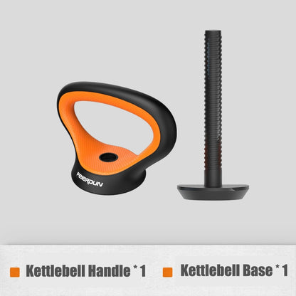 Adjustable Kettlebell Handle For Use With Weight Plates