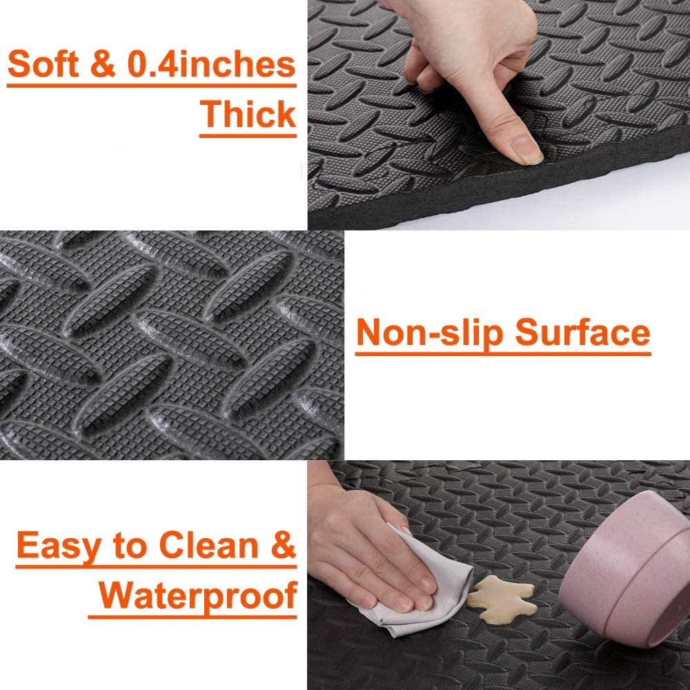 12PCS 30*30cm Sports Protection Gym Mat