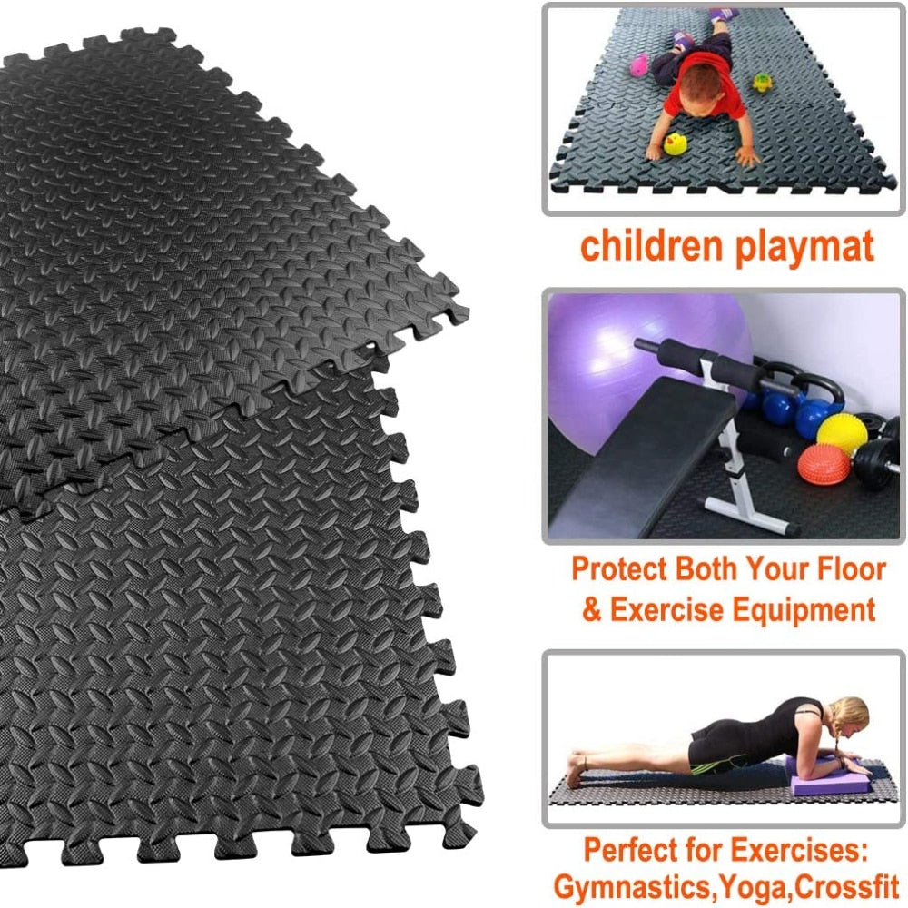 12PCS 30*30cm Sports Protection Gym Mat