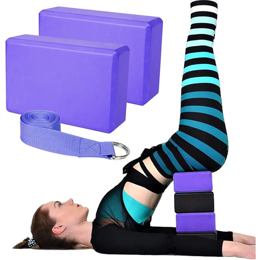 Yoga Blocks and Straps Set