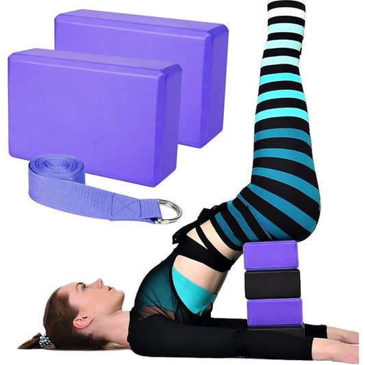 Yoga Blocks and Straps Set